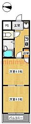 シティハウスグリンデル 2Kの間取図画像