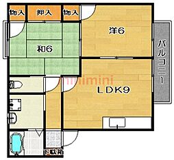スウィートオクトパス 2LDKの間取図画像