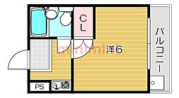 ファーストハイム 1Kの間取図画像