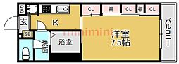 リブリ・昭和園 1Kの間取図画像