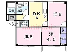 エスポアールコート 3DKの間取図画像