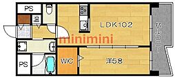 カンマキーノ 1LDKの間取図画像