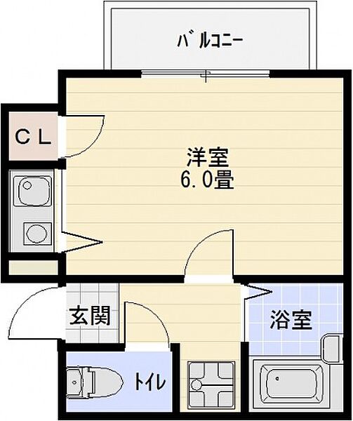 ツインツリー ｜大阪府藤井寺市野中２丁目(賃貸マンション1K・2階・21.00㎡)の写真 その2