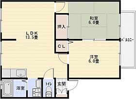 リバーサイド大豊 205号室 ｜ 大阪府柏原市旭ケ丘３丁目1-11（賃貸アパート2LDK・2階・52.84㎡） その2