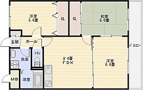 サンウォーク2  ｜ 大阪府柏原市旭ケ丘２丁目（賃貸マンション3LDK・1階・60.10㎡） その2