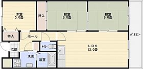 メゾンファミーユ 303号室 ｜ 大阪府柏原市国分市場１丁目7-56（賃貸マンション3LDK・3階・66.00㎡） その2