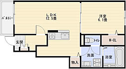 間取図画像 1LDK