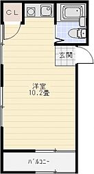 ハイツエイト ワンルームの間取図画像