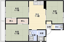 パレーシャル森田 2階/-
