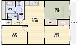 ルネアルマーニ 3LDKの間取図画像