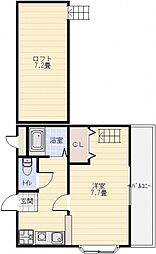 シャルムコート 1SKの間取図画像