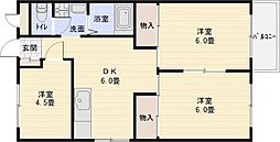 コーポ柏原 2階/-