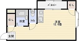 ハイツエイト ワンルームの間取図画像