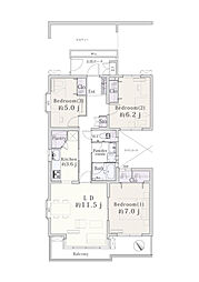 間取図画像 3LDK