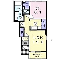 サン フェリーチェ 104 ｜ 富山県砺波市千代（賃貸アパート1LDK・1階・50.09㎡） その2