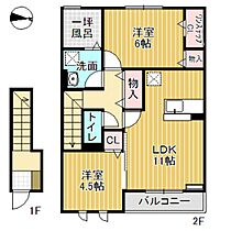 D-room戸出I A棟 202 ｜ 富山県高岡市戸出町3丁目（賃貸アパート2LDK・2階・57.80㎡） その2