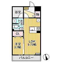 セジュールモネ 103 ｜ 富山県砺波市杉木1丁目（賃貸アパート1LDK・1階・33.39㎡） その2