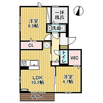 ラ・ビュー7 102 ｜ 富山県砺波市深江1丁目（賃貸アパート2LDK・1階・52.54㎡） その2