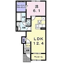 ヴィラージュS VI 103 ｜ 富山県砺波市太郎丸（賃貸アパート1LDK・1階・50.16㎡） その2