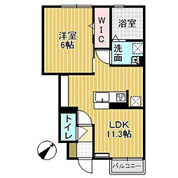 D-roomグランデ 1階1LDKの間取り