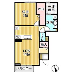 メゾン栄町エネル 1LDKの間取図画像