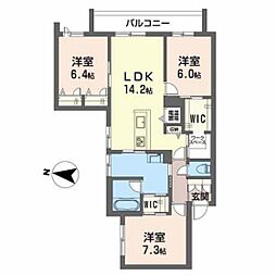 Maisonメイ 3LDKの間取図画像