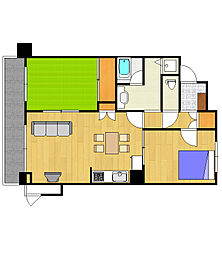 間取図画像 2LDK