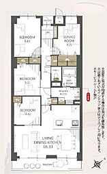 間取図画像 3SLDK