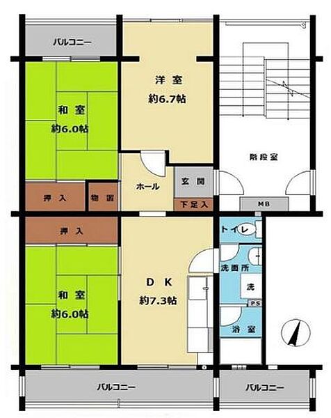 間取りを拡大表示