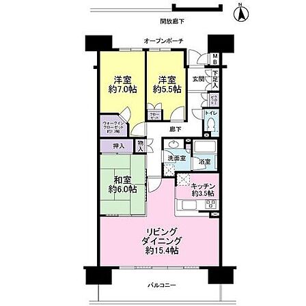 図面では分かりにくい広さ感。大きな家具の配置など、現地で体験してみて下さい。