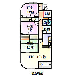 間取図画像 3LDK