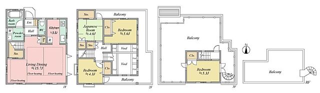間取り 清瀬市野塩1丁目