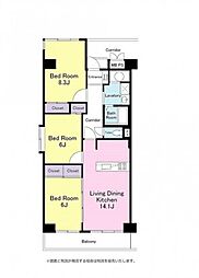 間取図画像 3LDK