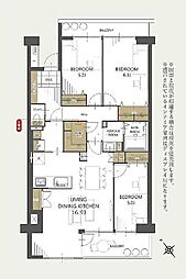 第5稲毛ハイツ 3LDKの間取図画像