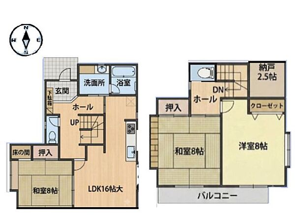 間取りを拡大表示