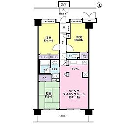 ダイアパレス千城台2 3LDKの間取図画像