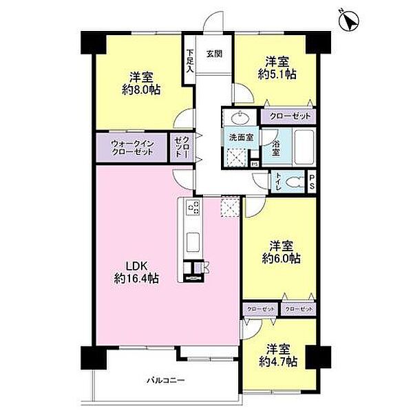 間取りを拡大表示