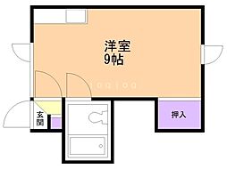 ラ・シュエット最上 ワンルームの間取図画像
