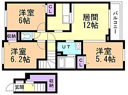 間取図画像 3LDK