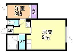間取図画像 1LDK