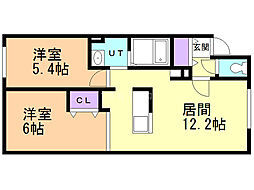 間取図画像 2LDK