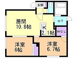 間取図画像 2LDK