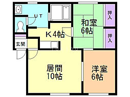 間取図画像 2LDK