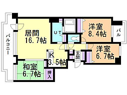 間取図画像 3LDK