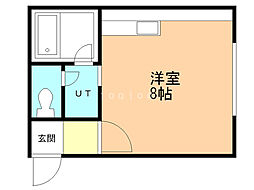 TOTハイツ ワンルームの間取図画像