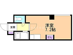 アルカーサ富岡 ワンルームの間取図画像