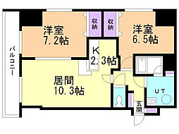 メゾン・ド・アラカルト 2LDKの間取図画像