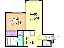 アネックス 1LDKの間取図画像
