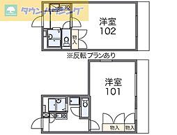 東葉高速鉄道 村上駅 徒歩13分の賃貸マンション 3階1Kの間取り