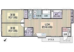 グレイス宮葉 1階2SLDKの間取り